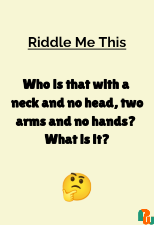 Who is that with a  neck and no head, two arms and no hands?  What is it?