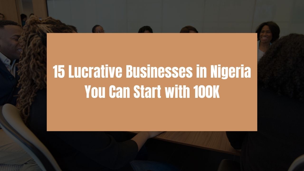 15 Lucrative Business In Nigeria You Can Start With 100K