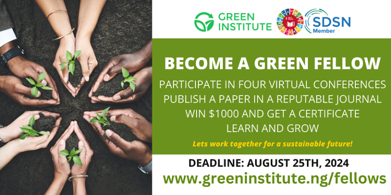 How To Apply For Green Fellows Program 2024 (Win $1,000)