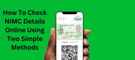 How To Check My NIMC Details Online Using Two Simple Methods