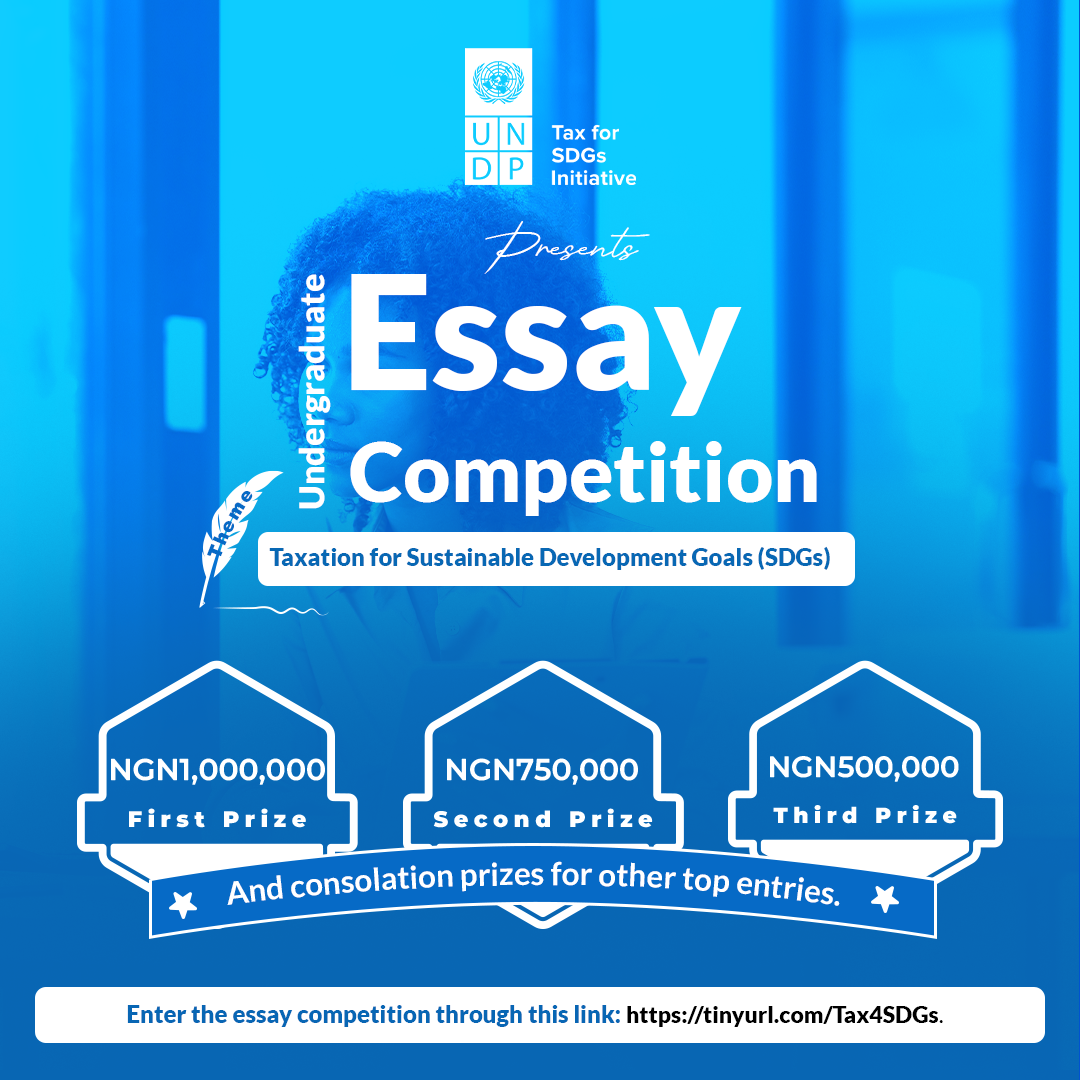 Apply For UNDP Undergraduate Essay Competition (Win Up To N1 Million)