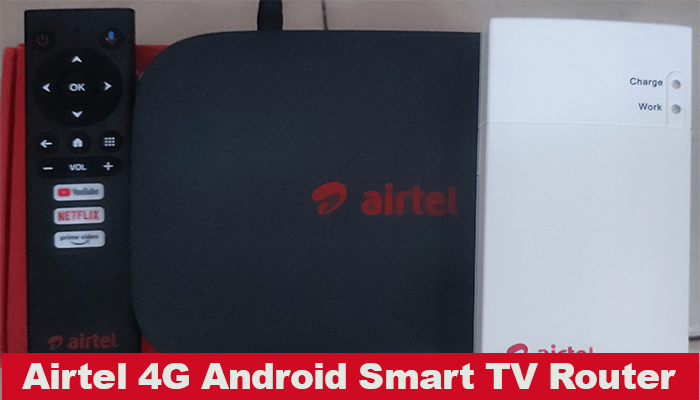Airtel 4G Android Smart TV Router Box