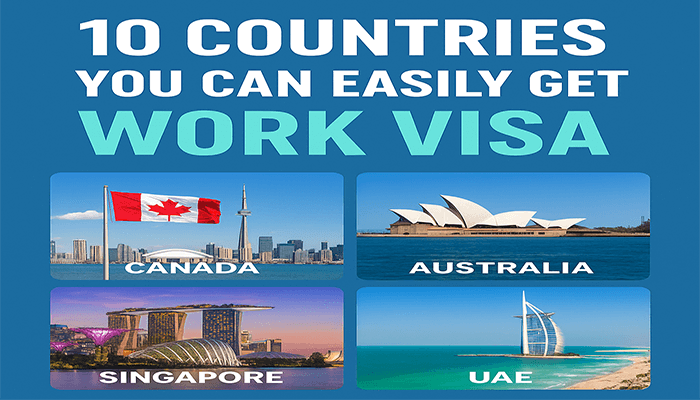 10 Countries You Can Easily Get Work Visa 2025