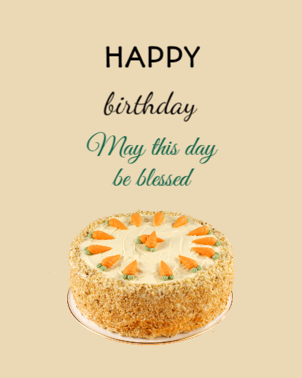 happy blessed birthday card