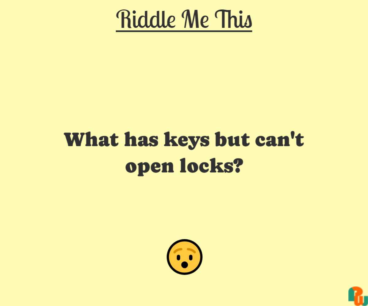 What has keys but can't open locks?