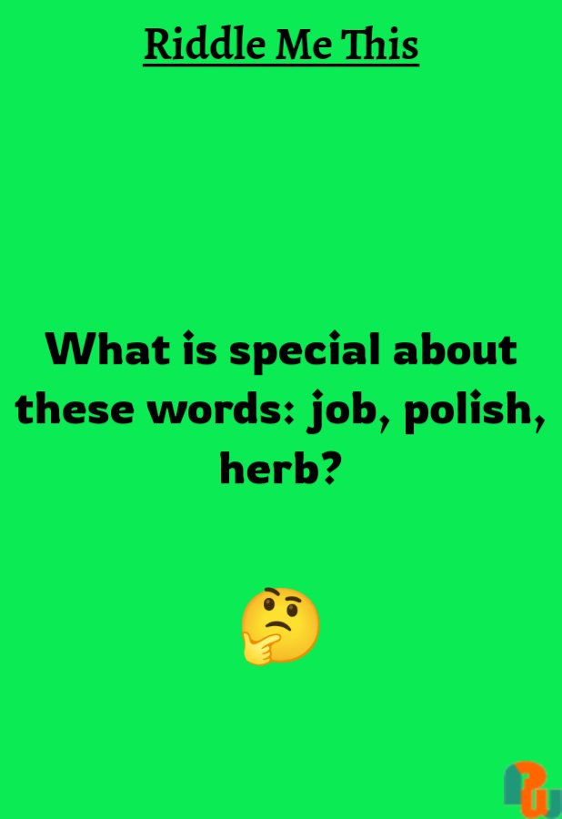 What is special about these words: job, polish, herb?